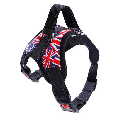 Heavy-Duty Adjustable Nylon Dog Harness – Secure, Comfortable & Reflective