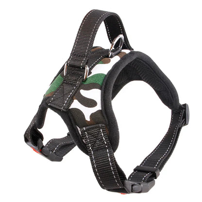 Heavy-Duty Adjustable Nylon Dog Harness – Secure, Comfortable & Reflective