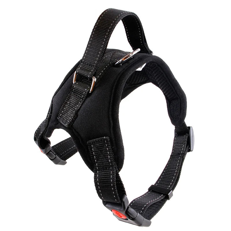 Heavy-Duty Adjustable Nylon Dog Harness – Secure, Comfortable & Reflective