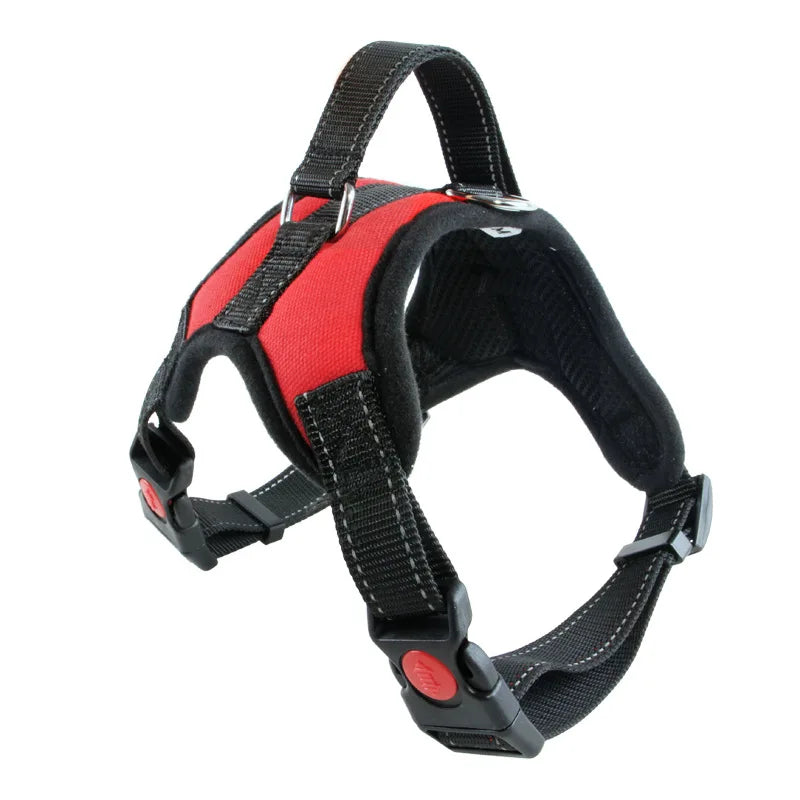 Heavy-Duty Adjustable Nylon Dog Harness – Secure, Comfortable & Reflective