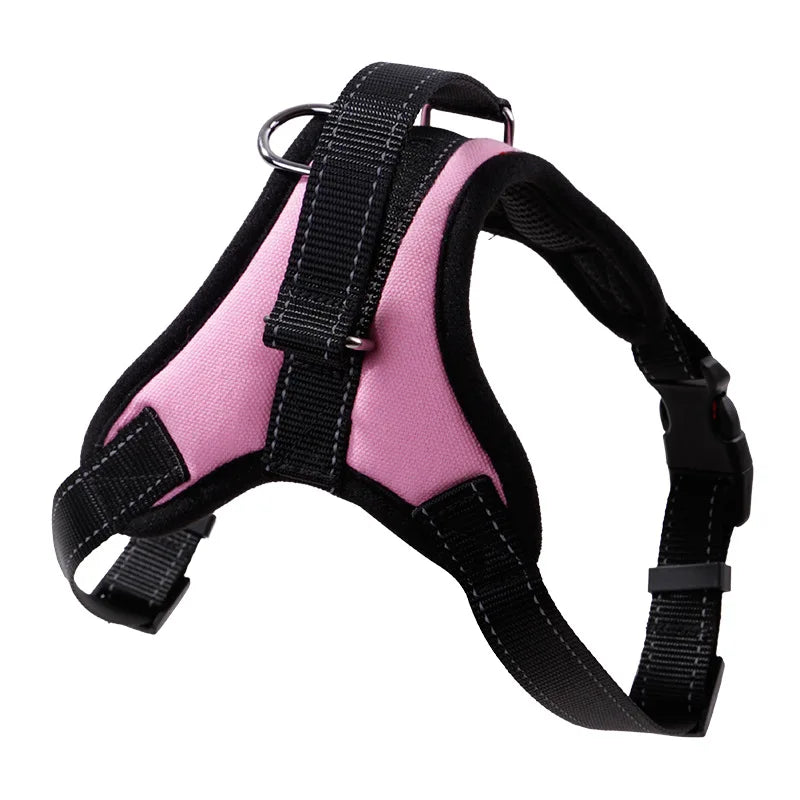 Heavy-Duty Adjustable Nylon Dog Harness – Secure, Comfortable & Reflective