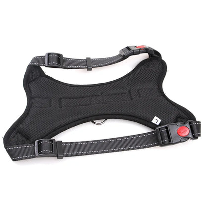 Heavy-Duty Adjustable Nylon Dog Harness – Secure, Comfortable & Reflective