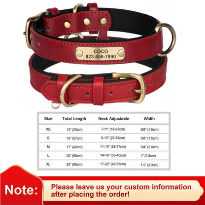 Leather Dog Collar - Paw World Shop™