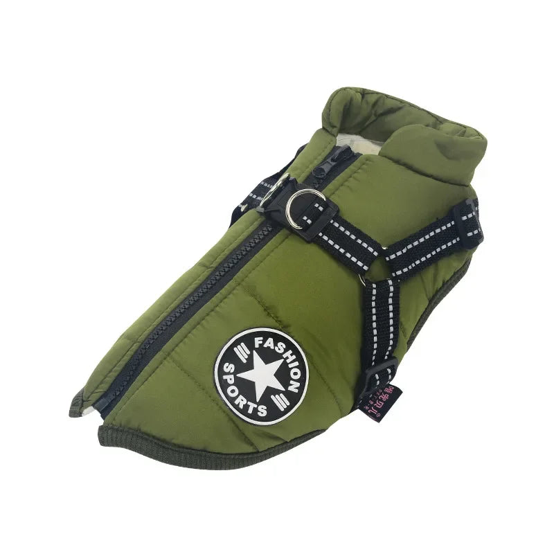 Winter Dog Jacket with Harness - Paw World Shop™
