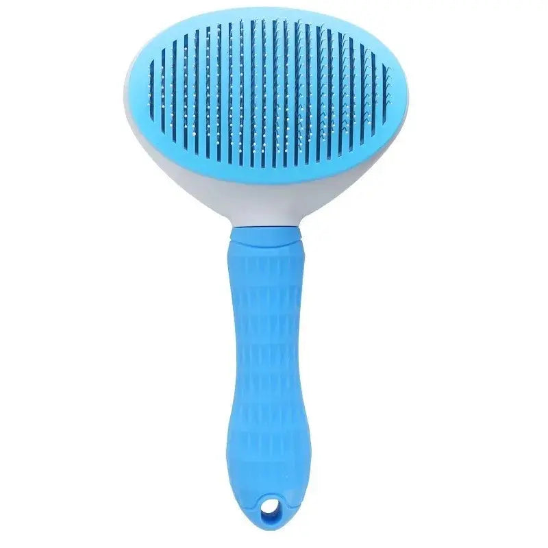 Stainless Steel Self-Cleaning Pet Brush – Efficient Grooming for Dogs & Cats