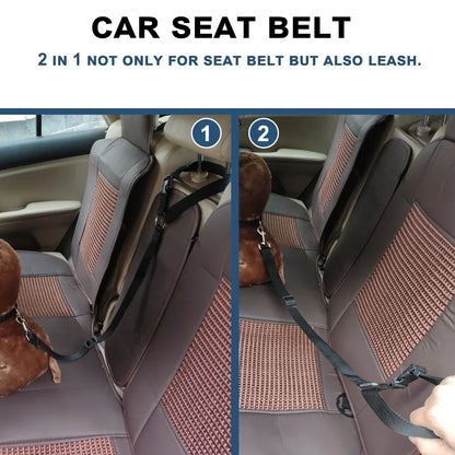 Two-in-one Pet Car Seat Belt - Paw World Shop™