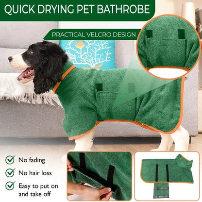 Dog Bathrobe Towel - Paw World Shop™