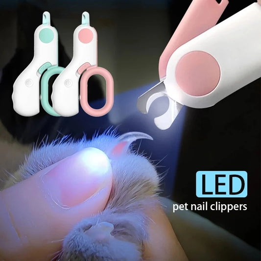 LED Light Pet Nail Clipper – Safe, Precise & Professional Grooming Tool