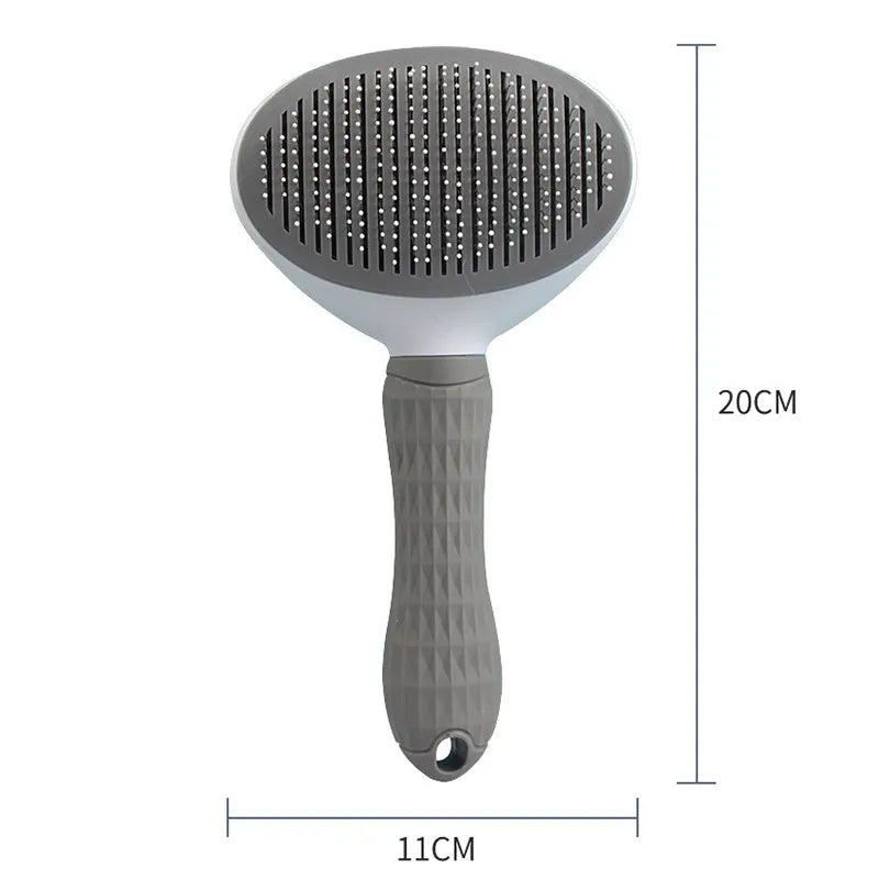 Self-Cleaning Slicker Brush – Effortless Grooming & Shedding Control