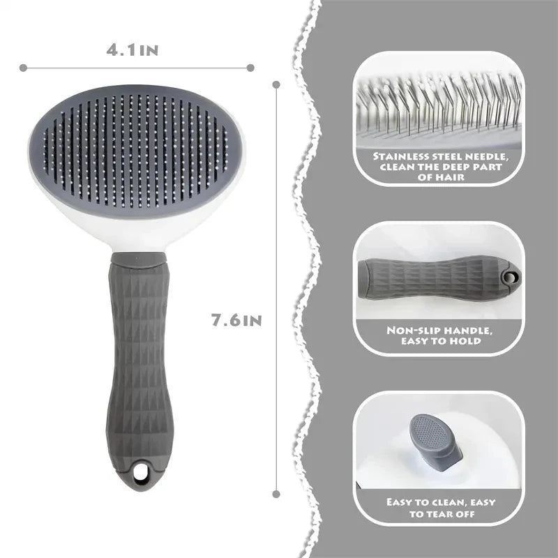 Self-cleaning Pet Comb - Paw World Shop™