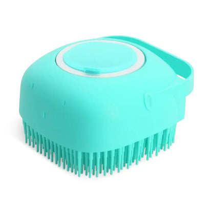 2-in-1 Dog Bathing Brush & Shampoo Dispenser – Gentle & Effective Pet Grooming