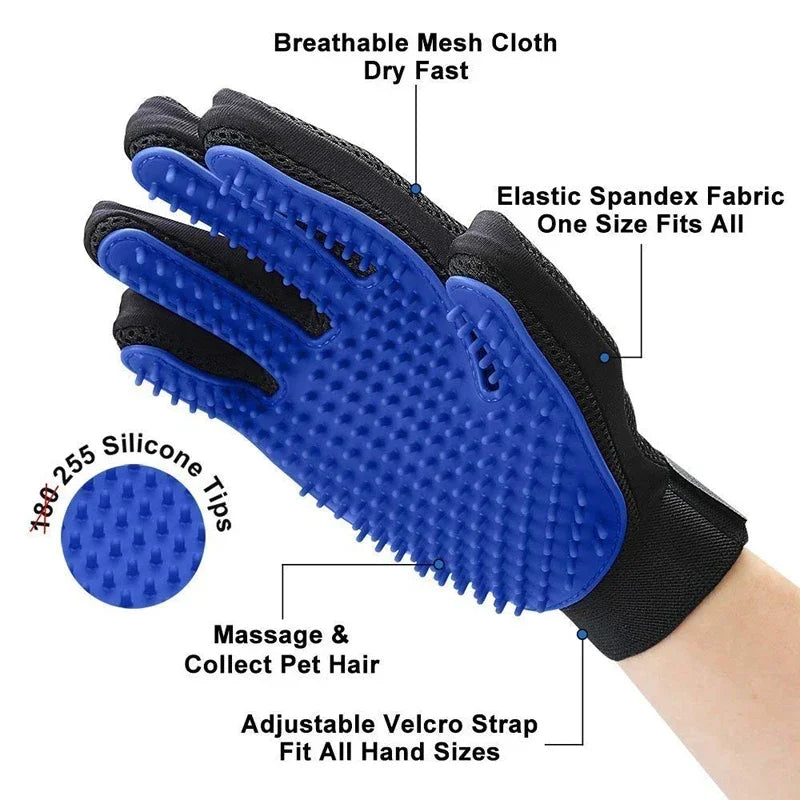 Silicone Pet Grooming Gloves - Paw World Shop™
