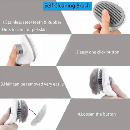 Self-cleaning Pet Comb - Paw World Shop™