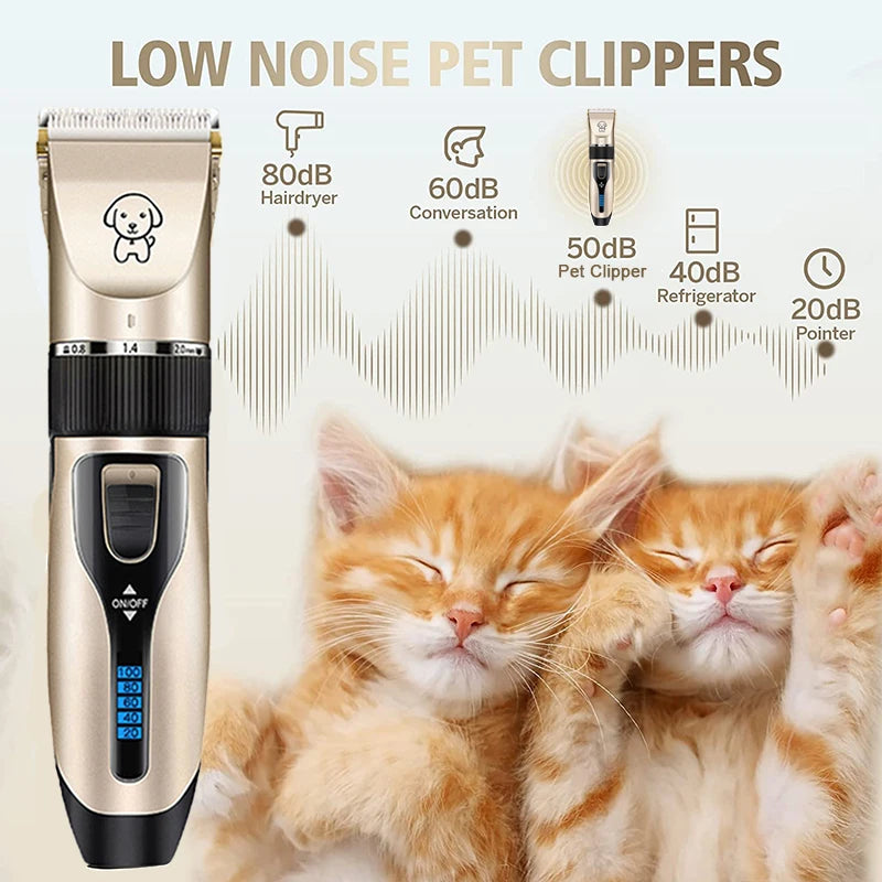 Professional Rechargeable Dog Hair Clipper – Quiet, Powerful & Easy to Use