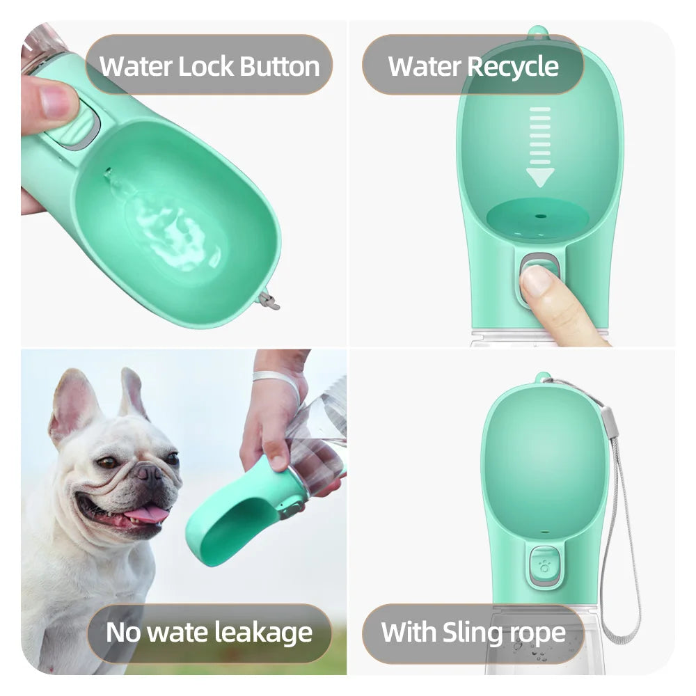 Portable Dog Water Bottle – Leak-Proof & Travel-Friendly