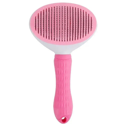 Stainless Steel Self-Cleaning Pet Brush – Efficient Grooming for Dogs & Cats