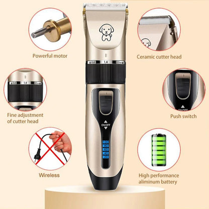 Professional Rechargeable Dog Hair Clipper – Quiet, Powerful & Easy to Use