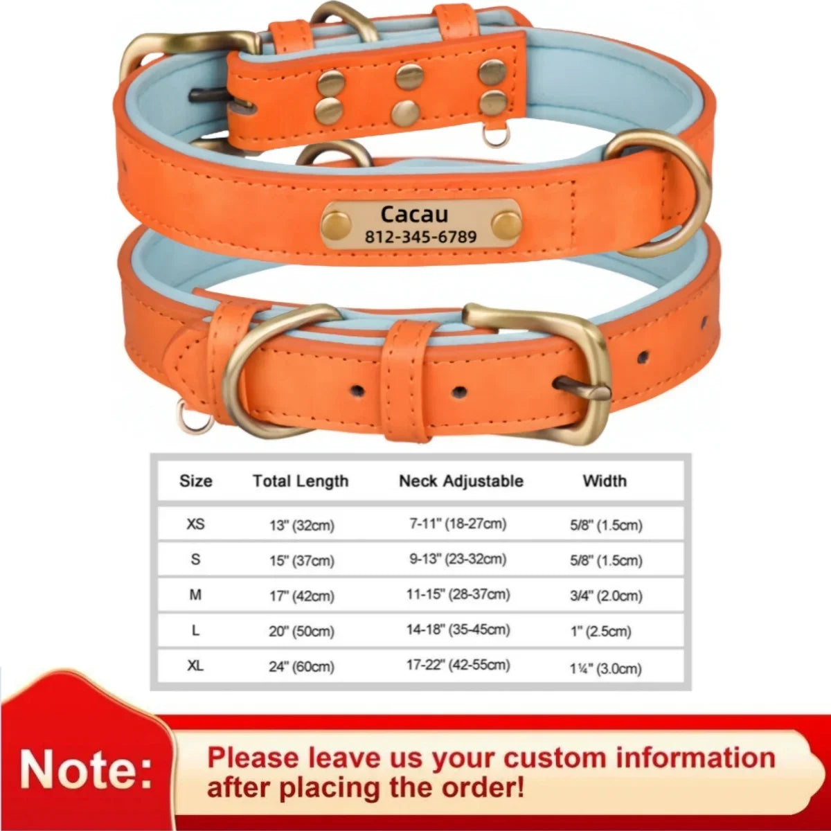 Leather Dog Collar - Paw World Shop™