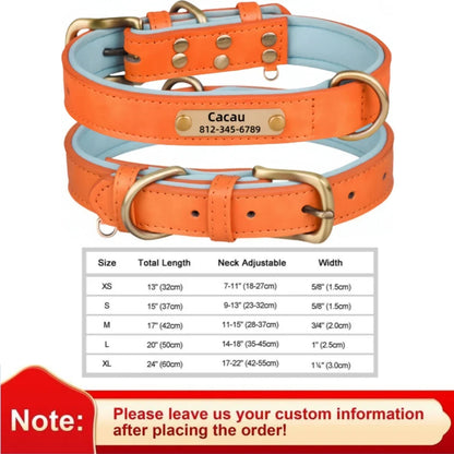 Leather Dog Collar - Paw World Shop™