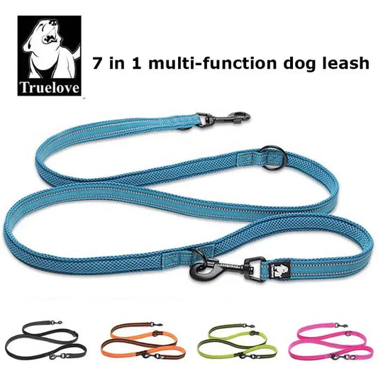 Truelove Multi-Function Reflective Dog Leash – Adjustable, Hands-Free & Secure