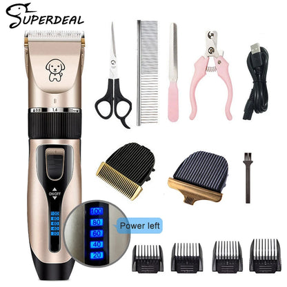 Professional Rechargeable Dog Hair Clipper – Quiet, Powerful & Easy to Use