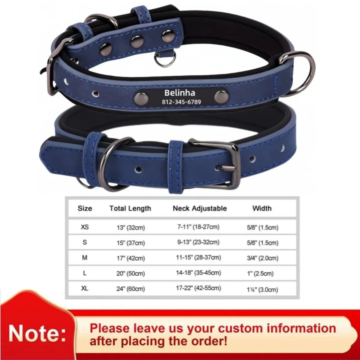 Leather Dog Collar - Paw World Shop™