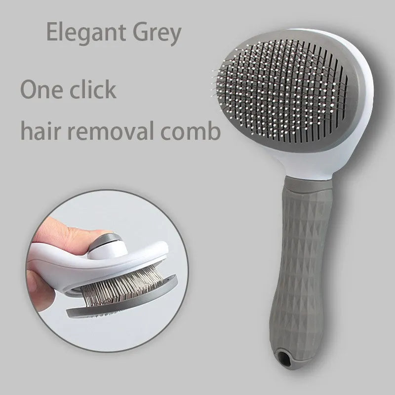 Self-Cleaning Slicker Brush – Effortless Grooming & Shedding Control