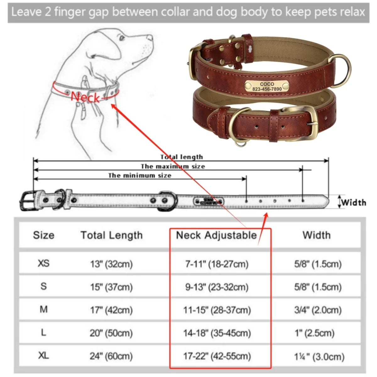 Leather Dog Collar - Paw World Shop™