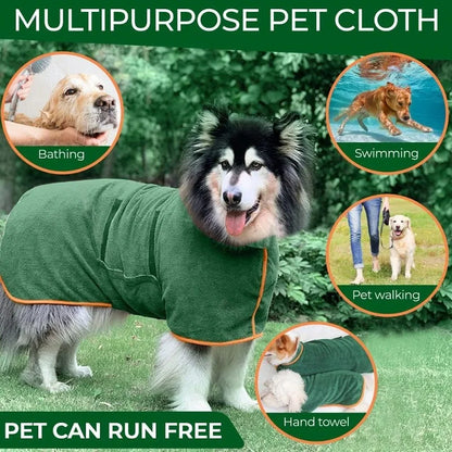 Dog Bathrobe Towel - Paw World Shop™