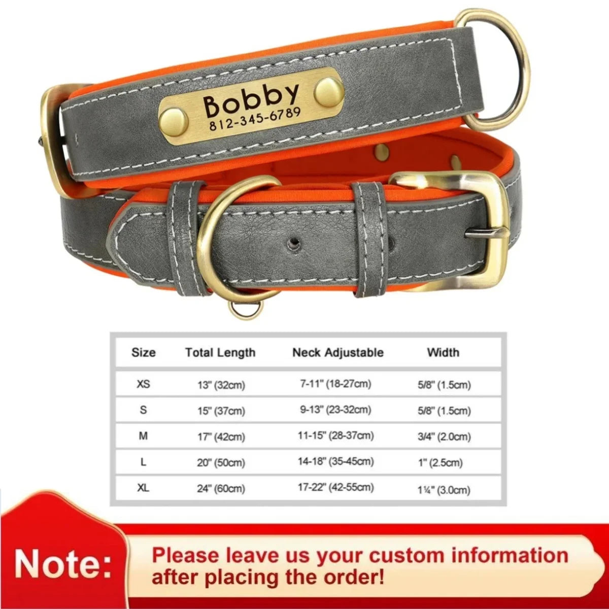 Leather Dog Collar - Paw World Shop™