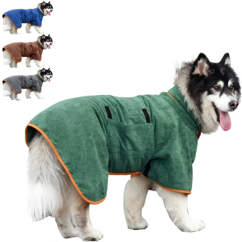 Dog Bathrobe Towel - Paw World Shop™